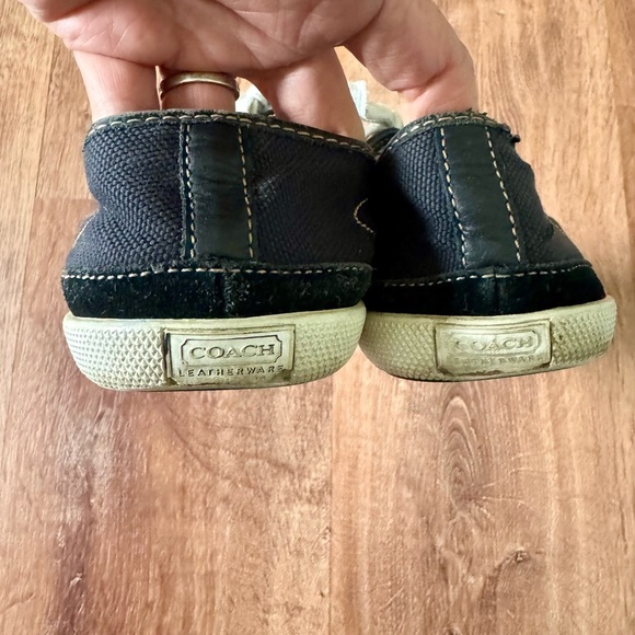 Coach Women’s Casual Black Canvas Sneakers Size 8.5 - Picture 5 of 9